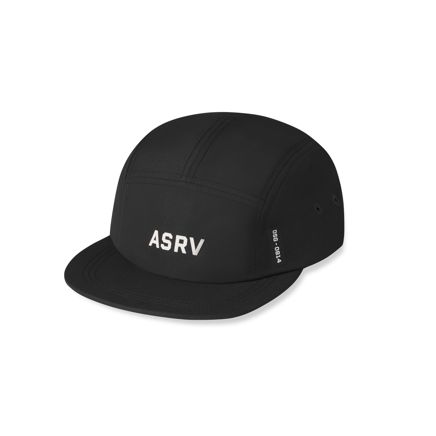 0814. 5-Panel Run Cap - Black