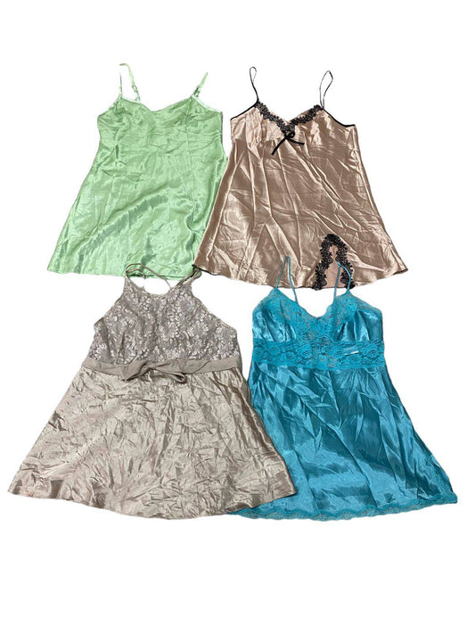 "Y2k 2024" - Light Color Slip Dresses Mix - 30 Pcs