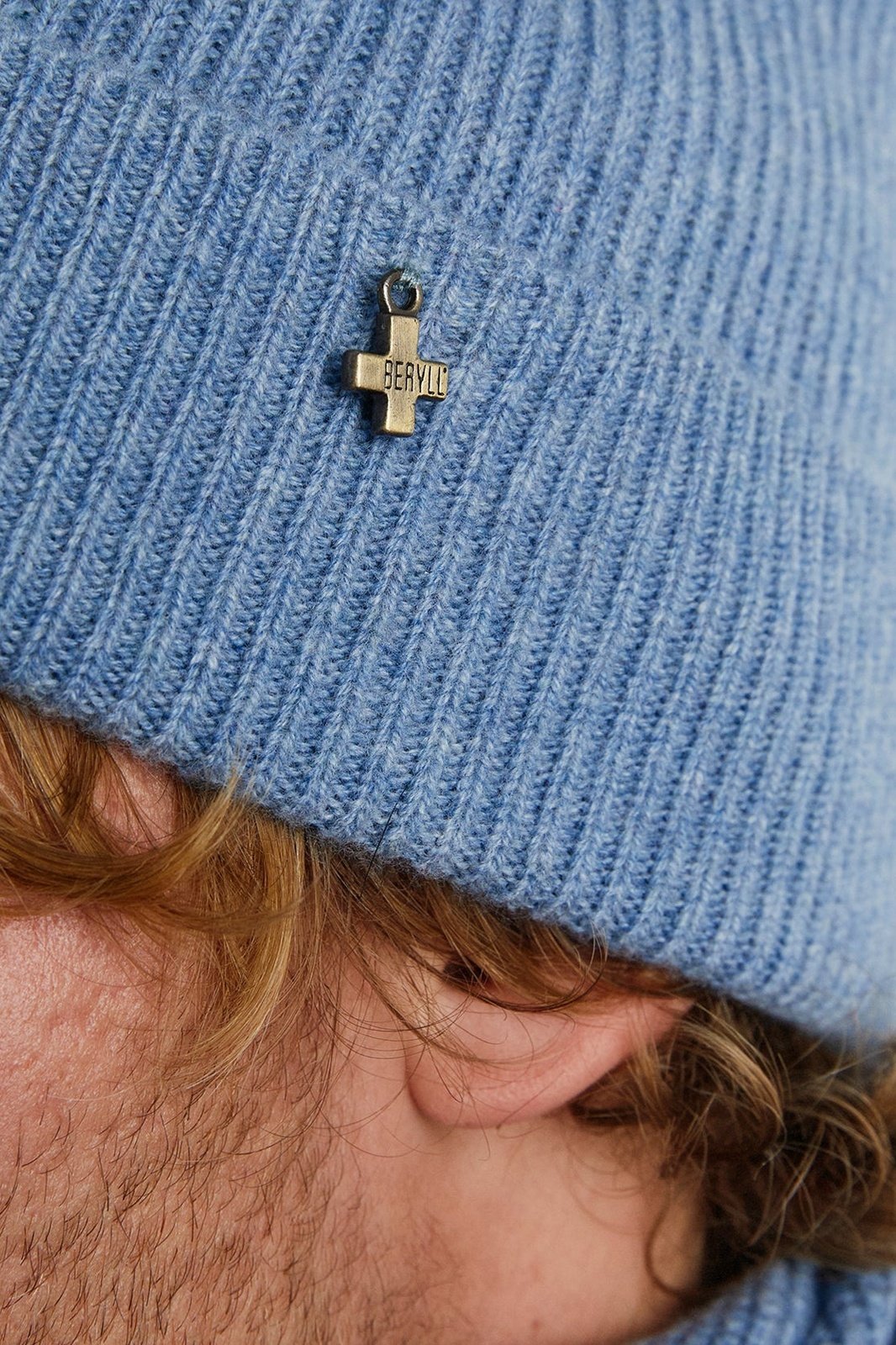 + Beryll Cashmere Beanie | Sky Blue