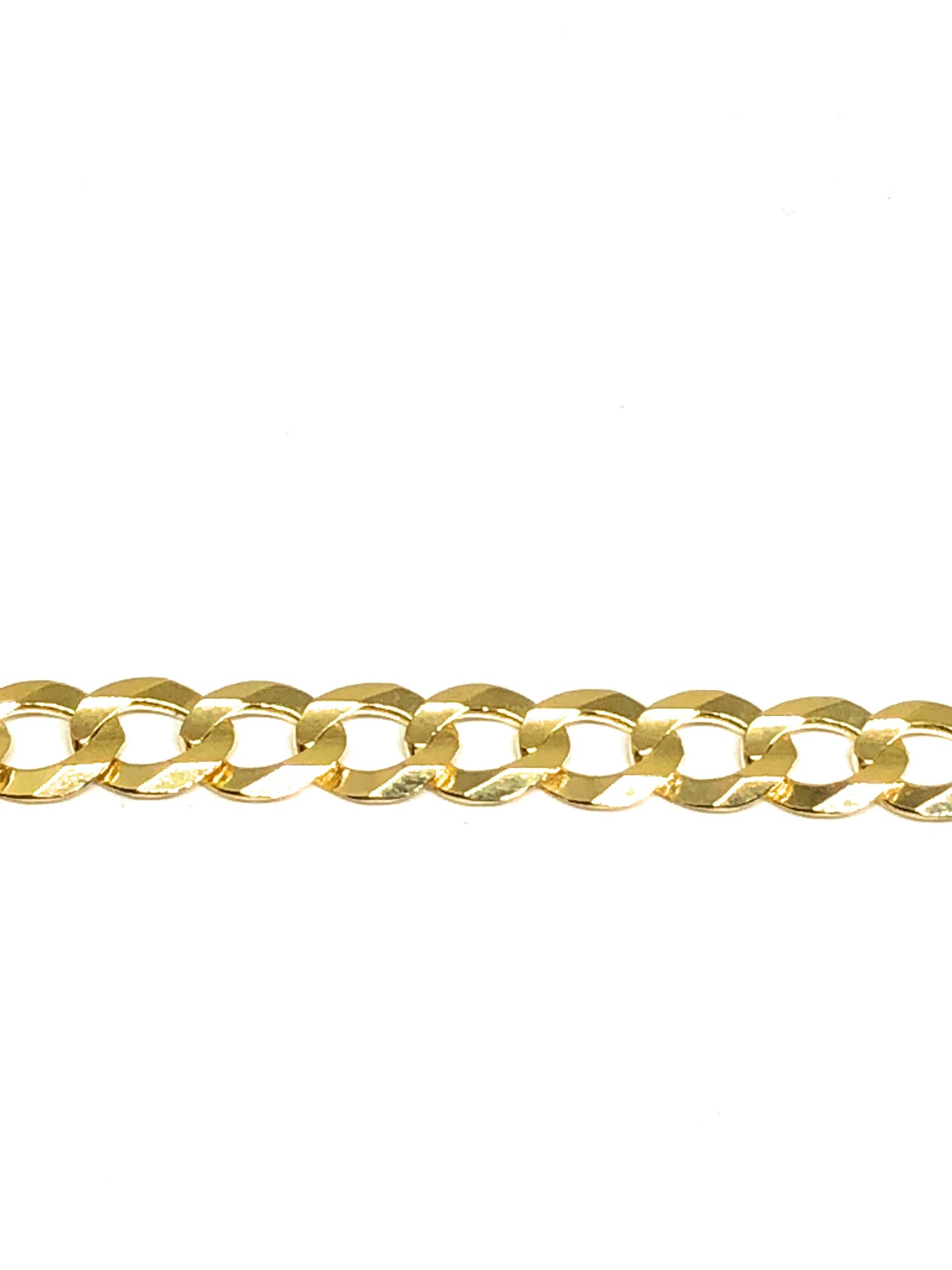 14k Solid Gold Yellow Cuban Link Brracelet 7-8.5 inch length 6.5mm Width (Free Engraving, Email us name!)